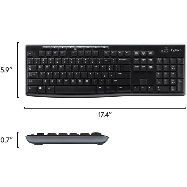 Keyboard & Mouse Logitech Wireless MK270 - Image 3