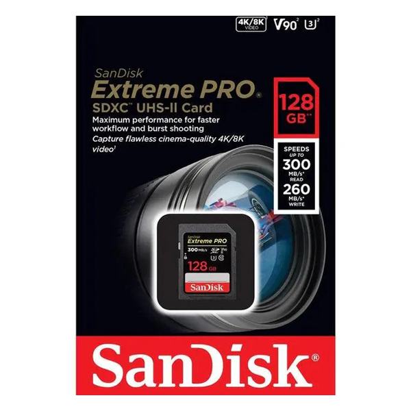 SD SanDisk Extreme Pro 128GB Speed 300MB/S