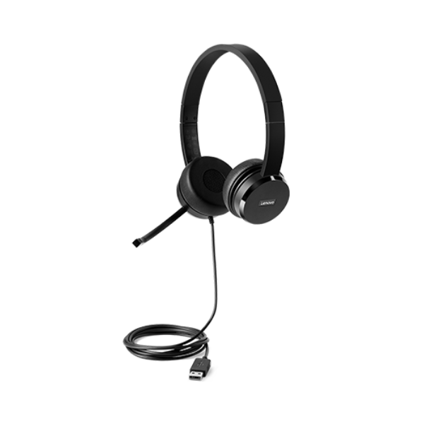 Headset Lenovo 100 Stereo USB